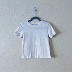 ZARA White cotton t-shirt (S)